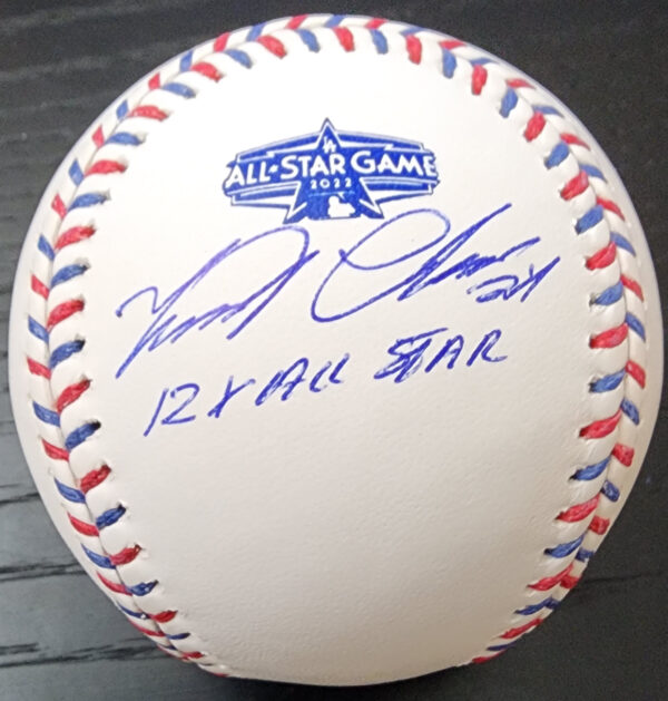 Miguel Cabrera Autographed 2022 All Star Baseball Inscribed 12X All Star with a Beckett Witnessed Certificate of Authenticity v1