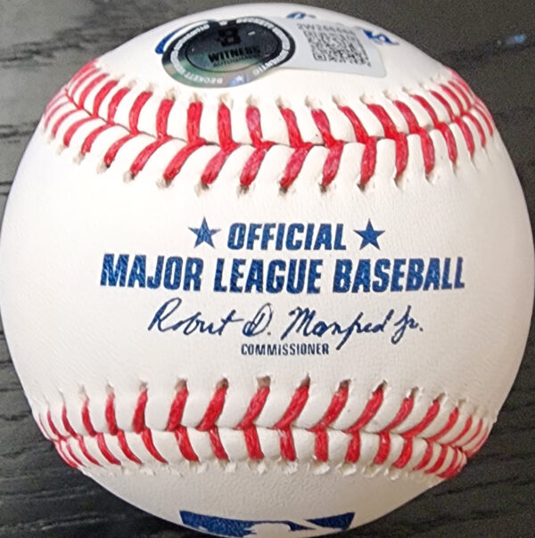 Miguel Cabrera Autographed OMLB Stat Baseball w 6 Inscriptions Beckett COA v4