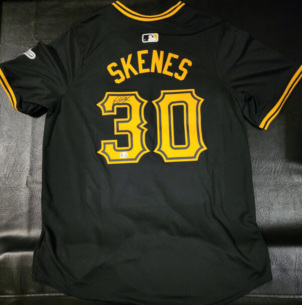 Paul Skenes Autographed Black Replica Pirates Jersey v3