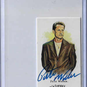 Pete Weber Autographed 2008 Allen and Ginter Mini Card Beckett COA v1