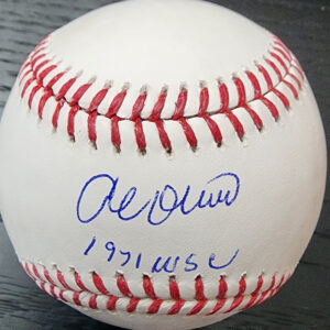 Al Oliver Autographed Baseball Inscribed 1971 WSC Beckett v1