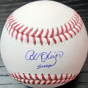 Al Oliver Autographed Baseball Inscribed Scoop Beckett v1