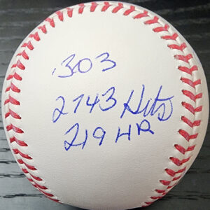 Al Oliver Autographed Inscribed Stat Ball Beckett v2