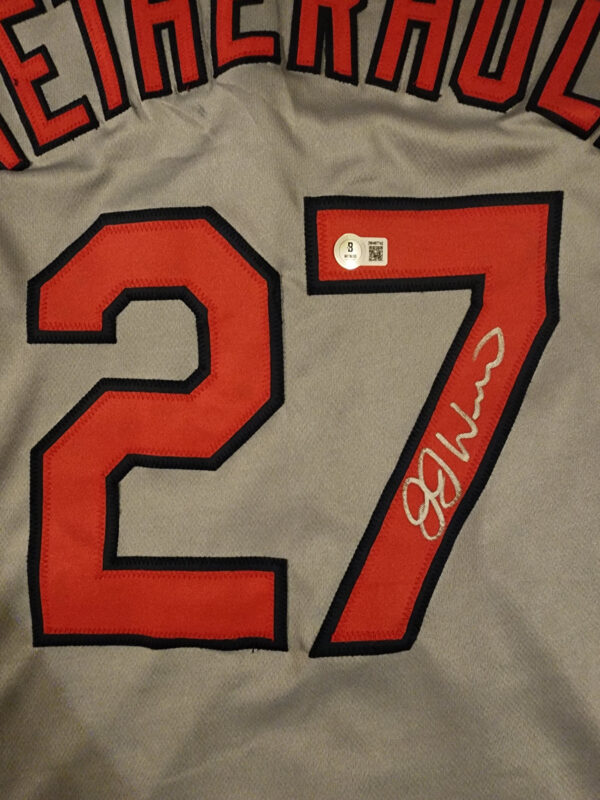 JJ Wetherholt Autographed Gray Custom The Lou Jersey v1