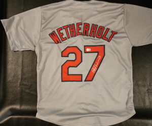 JJ Wetherholt Autographed Gray Custom The Lou Jersey v2