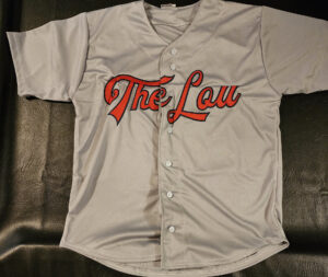 JJ Wetherholt Autographed Gray Custom The Lou Jersey v3