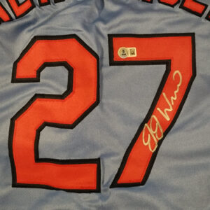 JJ Wetherholt Autographed Powder Blue Custom The Lou Jersey v1