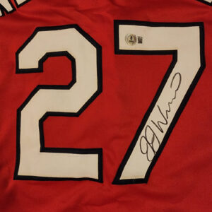 JJ Wetherholt Autographed Red Custom The Lou Jersey v1