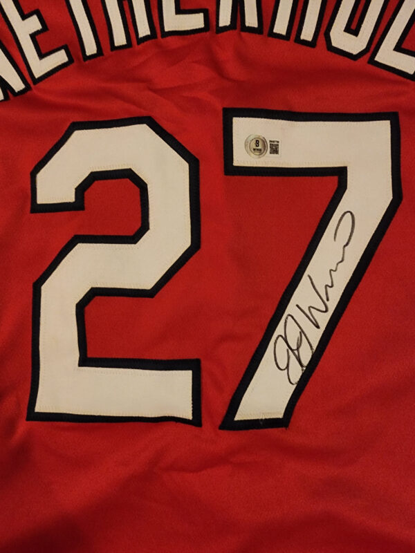 JJ Wetherholt Autographed Red Custom The Lou Jersey v1