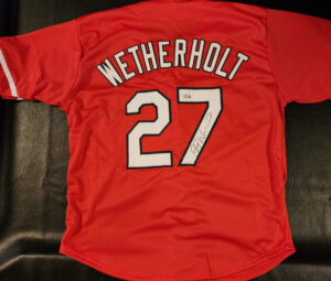 JJ Wetherholt Autographed Red Custom The Lou Jersey v2