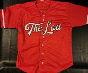 JJ Wetherholt Autographed Red Custom The Lou Jersey v3