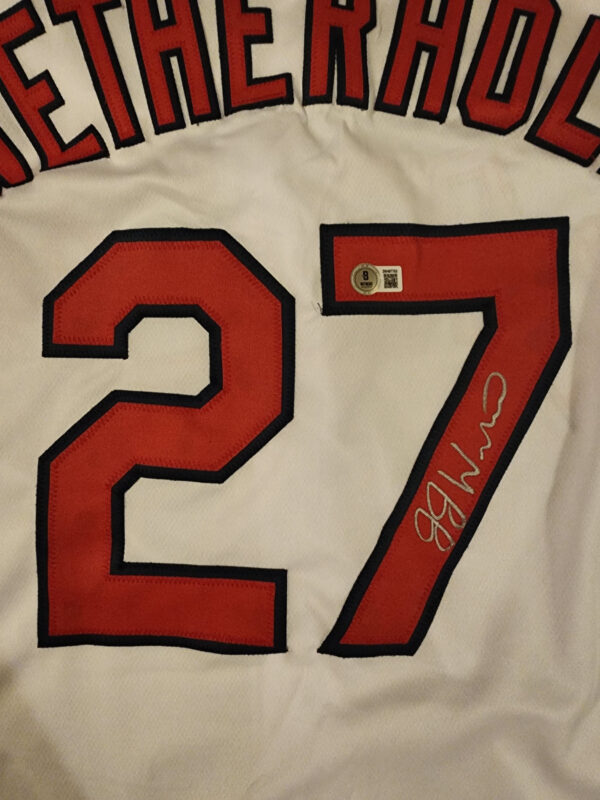 JJ Wetherholt Autographed White Custom The Lou Jersey v1