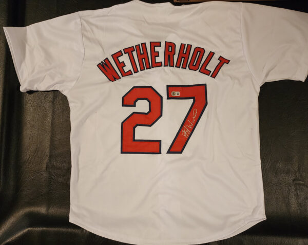 JJ Wetherholt Autographed White Custom The Lou Jersey v2