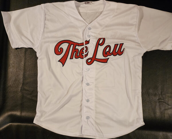 JJ Wetherholt Autographed White Custom The Lou Jersey v3