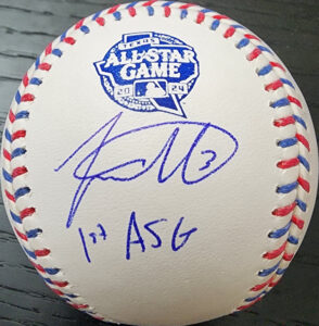 Jackson Merrill Autographed 2024 All Star Game Baseball Inscribed 1st ASG v1