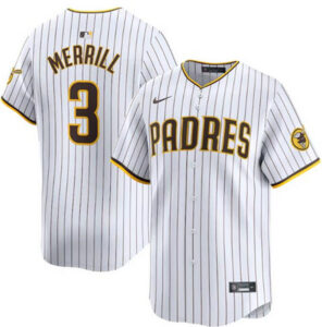 Jackson Merrill Autographed Padres Home Jersey