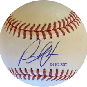 Paul Skenes Autographed OMLB Baseball Inscribed 24 NL ROY with MLB Certificate of Authenticity.