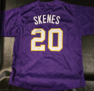 Paul Skenes Autographed Purple Replica LSU Jersey v3