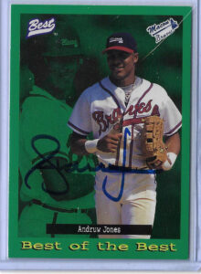 Andruw Jones Autographed 1995 Best Of The Best 106 RC