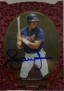 Andruw Jones Autographed 1995 SP Prospects #1 Rookie Card RC