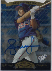 Andruw Jones Autographed 1995 SP Top Prospects 15 RC