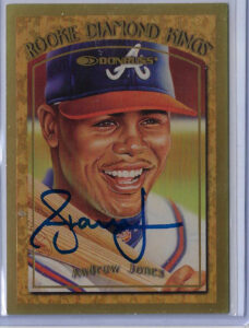 Andruw Jones Autographed 1997 Donruss Rookie Diamond Kings 1