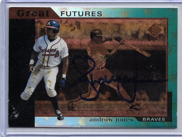 Andruw Jones Autographed 1997 SP Base Set 1 RC