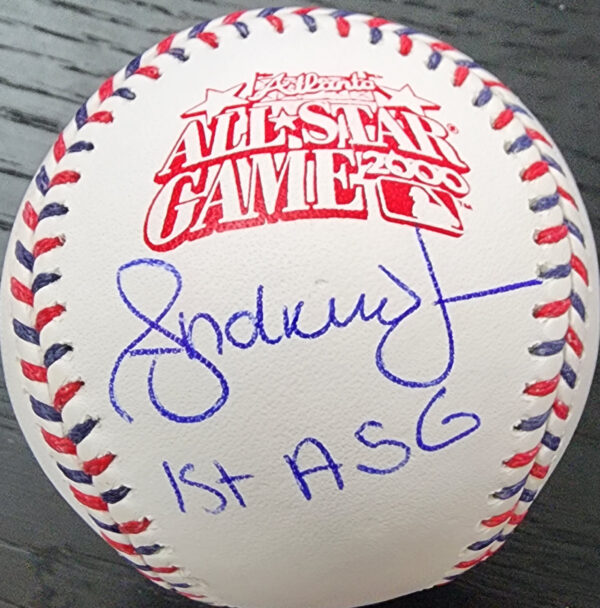 Andruw Jones Autographed 2000 All Star Game Baseball inscribed 1st ASG v1