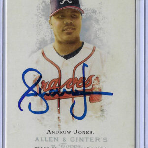 Andruw Jones Autographed 2006 Topps Allen and Ginter 10