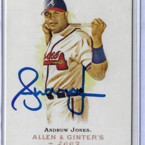 Andruw Jones Autographed 2007 Topps Allen and Ginter 260