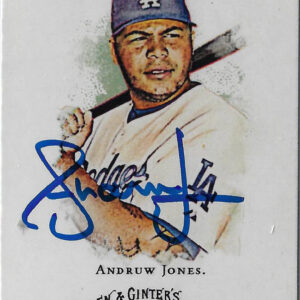 Andruw Jones Autographed 2008 Topps Allen and Ginter 38