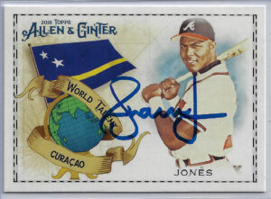 Andruw Jones Autographed 2018 Topps Allen and Ginter World Talent WT13