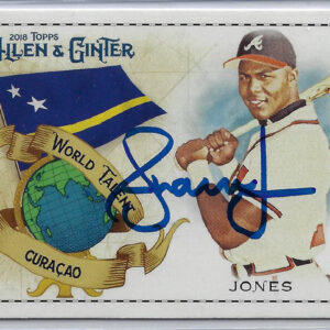 Andruw Jones Autographed 2018 Topps Allen and Ginter World Talent WT13