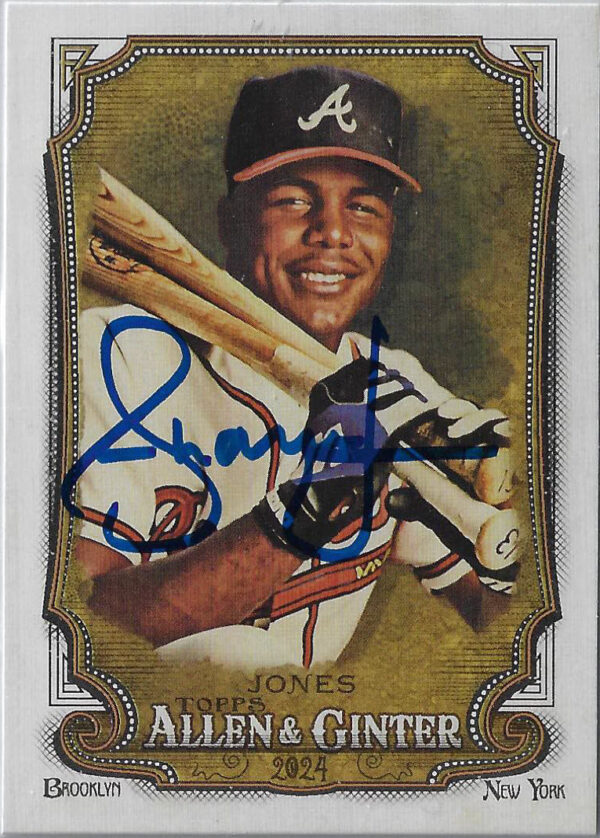 Andruw Jones Autographed 2024 Topps Allen and Ginter 349