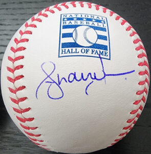 Andruw Jones Autographed HOF Baseball LOGO v1