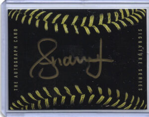 Andruw Jones Autographed The Autograph Card Black Baseball Card