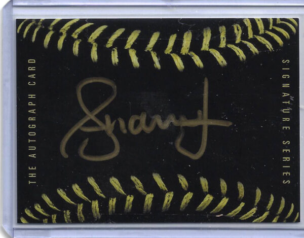 Andruw Jones Autographed The Autograph Card Black Baseball Card