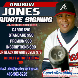 Andruw Jones Private Signing 02152025