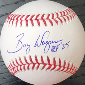 Billy Wagner Autographed Official MLB Baseball Inscribed HOF 25 v1