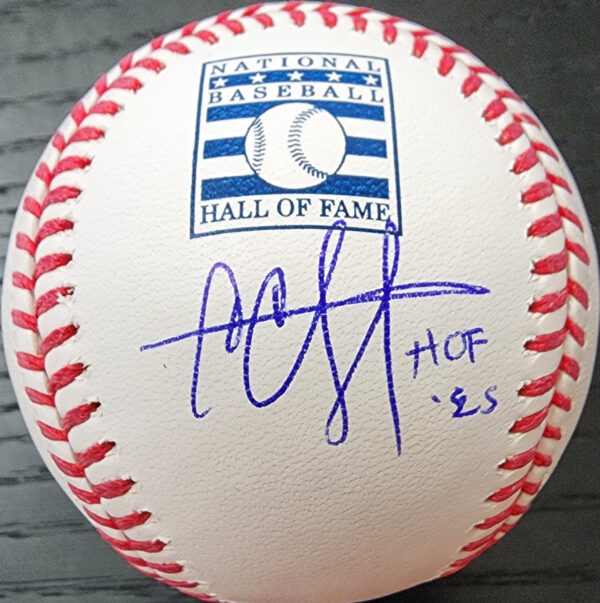 CC Sabathia Autographed Official HOF Baseball Inscribed HOF 25 v1