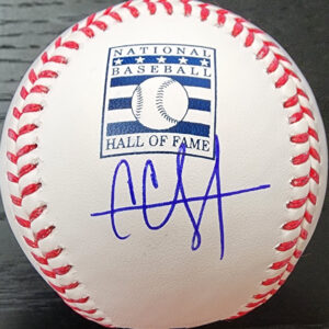 CC Sabathia Autographed Official HOF Baseball v1