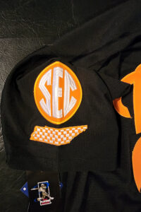 Christian Moore Autographed Black Tennessee Volunteers 2024 MCWS Jersey Inscribed 2024 Natty Champs v6