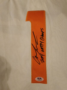 Christian Moore Autographed Cream Tennessee Volunteers 2024 MCWS Jersey Inscribed 2024 Natty Champs v1