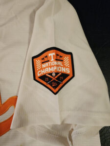 Christian Moore Autographed Cream Tennessee Volunteers 2024 MCWS Jersey v5