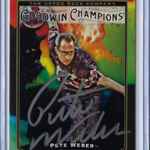 Pete Weber Autographed 2019 Upper Deck Goodwin Champions Splash of Color 146 Card