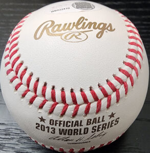 John Lackey Autographed 2013 World Series Boston Red Sox Baseball v2
