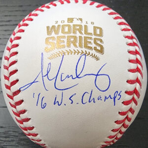 John Lackey Autographed 2016 World Series Chicago Cubs Baseball Inscribed 16 WS Champs v1