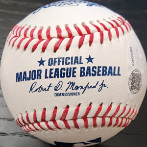 John Lackey Autographed OMLB Baseball Inscribed 3X WS Champ v2