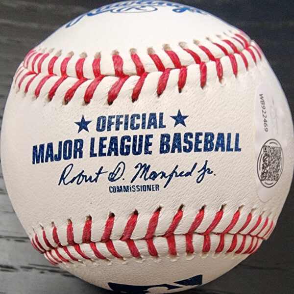 John Lackey Autographed OMLB Baseball Inscribed 3X WS Champ v2