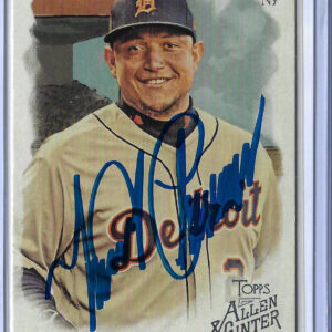 Miguel Cabrera Autographed 2019 Topps Allen and Ginter Card 112